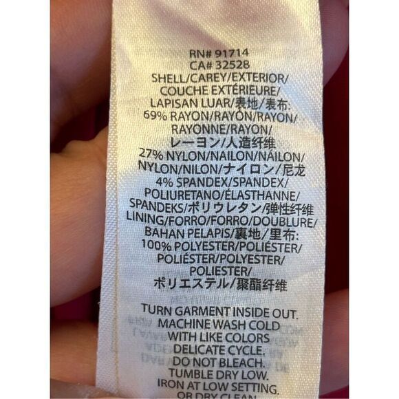 Y2K Armani Exchange Front Cinched Fitted Red Dress Sz 8 fits smaller - Picture 4 of 7